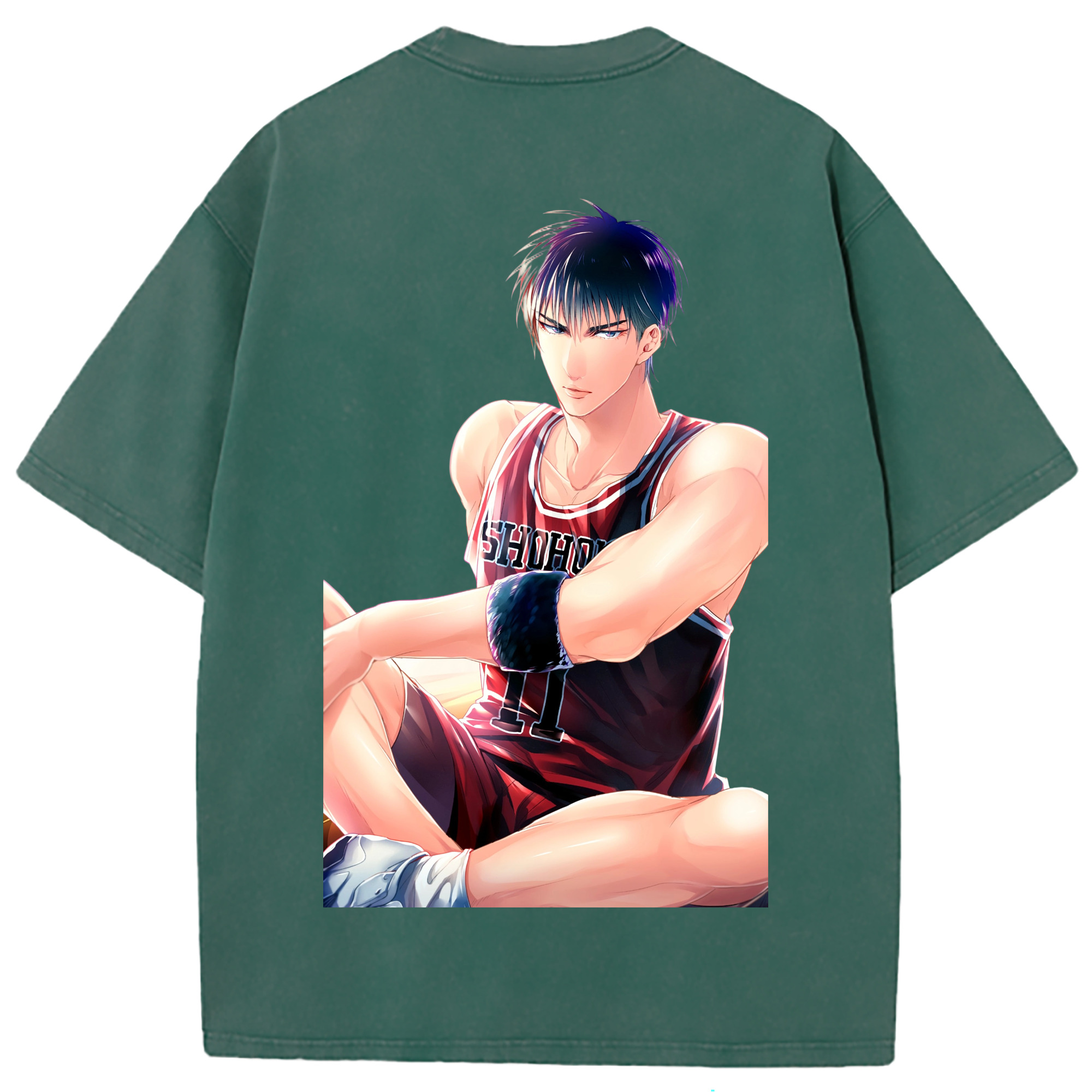 （画像用） SLAM DUNK／スラムダンク 綿100% ヴィンテージ風 半袖Tシャツ（背面プリント）
